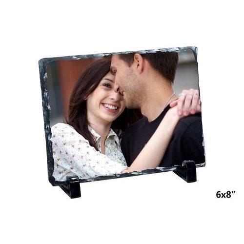 Premium Stone Photo Frame (6x8 inch) – Personalized Sublimation Rock Photo Frame with Stand