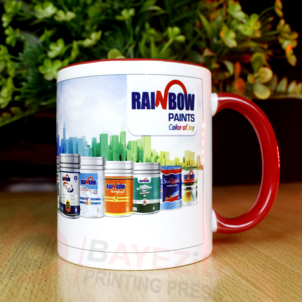 Customize Rim Mug Printing