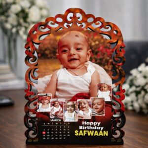 Customized MDF Laser Cut Photo Frame with Calenda